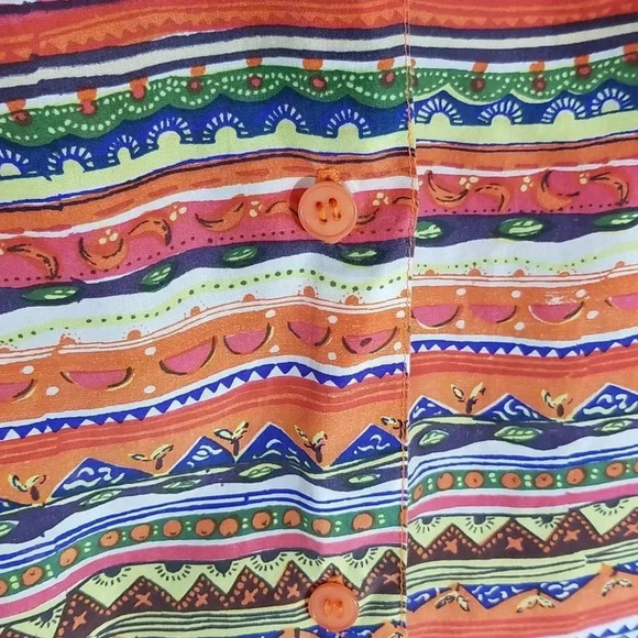 {Fenn Wright & Manson} Silk Ruffled Button Down Sleeveless Blouse - Picture 7 of 10